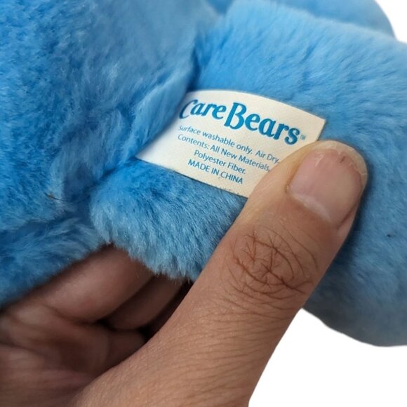 Vintage 2003 Blue Champ Care Bear Trophy Plush Stuffed Animal Soft Toy Medium - Picture 6 of 7